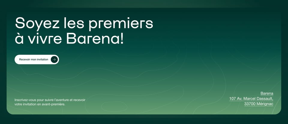 Call-To-Action Footer section on Barena section design