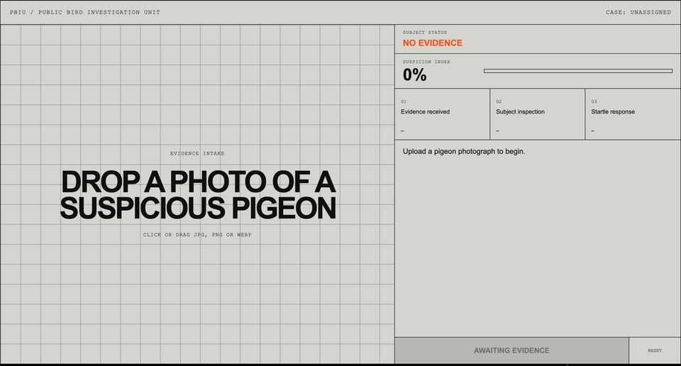 How It Works section on Is That Pigeon a Fed? section design