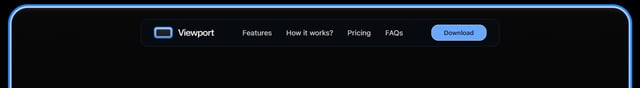 Header Navigation section