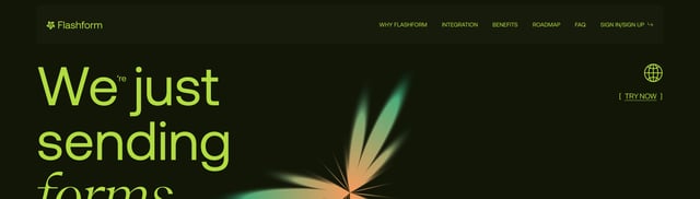 Header Navigation section