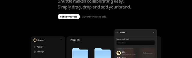 Shuttle Call-To-Action Hero Preview