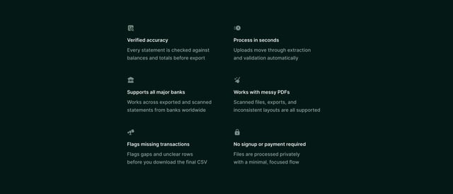 Benefits section