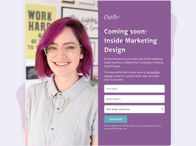 Inside Marketing Design Lead Capture Preview