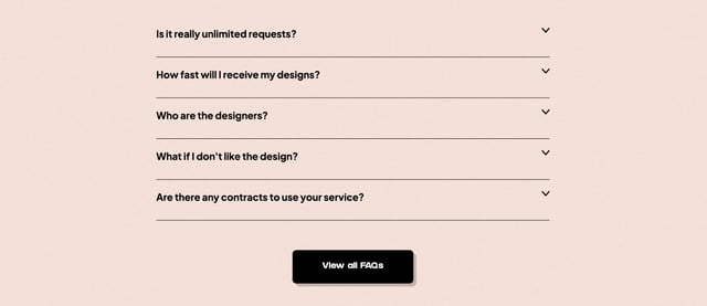 Designjoy FAQ Accordion Preview