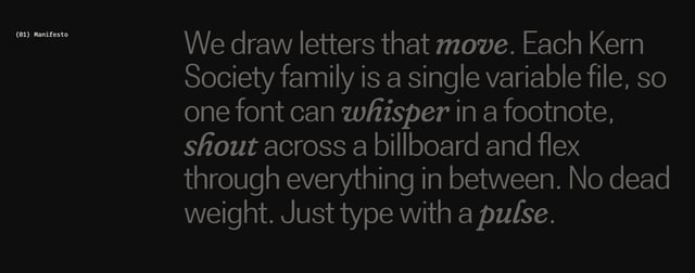 Manifesto section