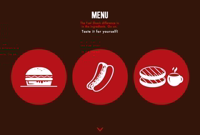 Fuel Shack Food & Drinks Menu Preview