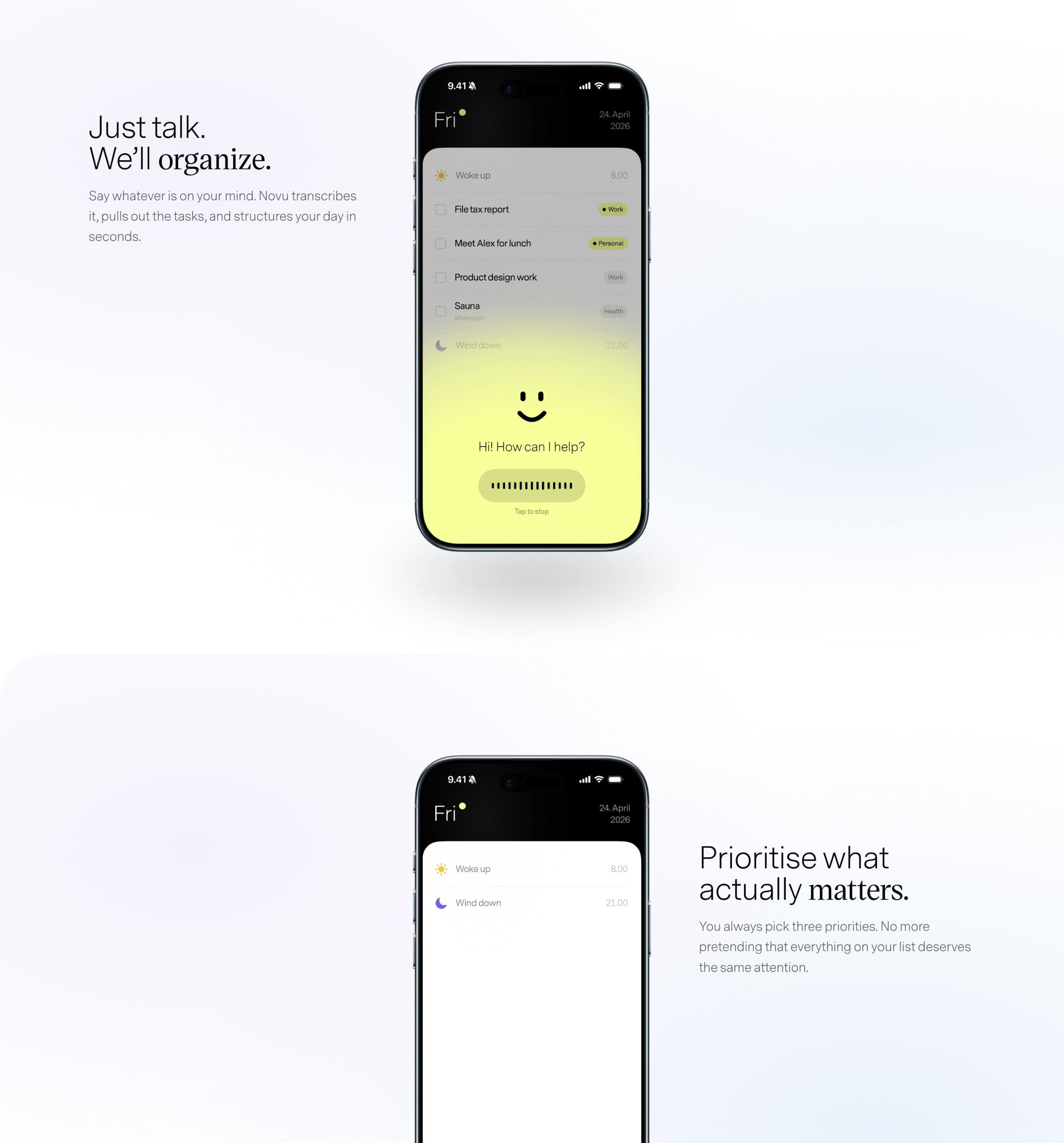 Z-Pattern Layout Section Examples