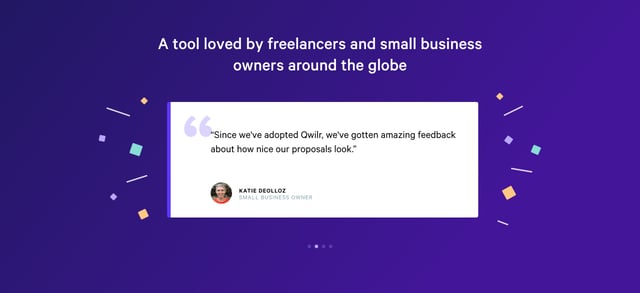 Document Generator Testimonial Slider Preview