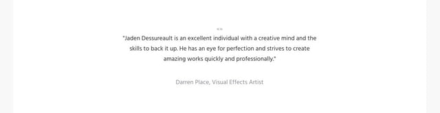 Jaden Dessureault Testimonials Preview