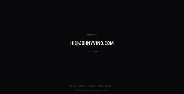 Johny Vino Call-To-Action Footer Preview