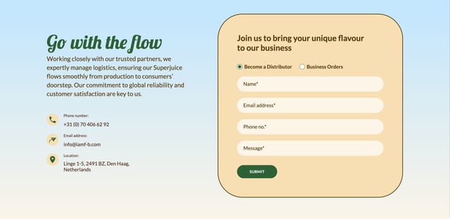 I am Superjuice Contact Form Preview