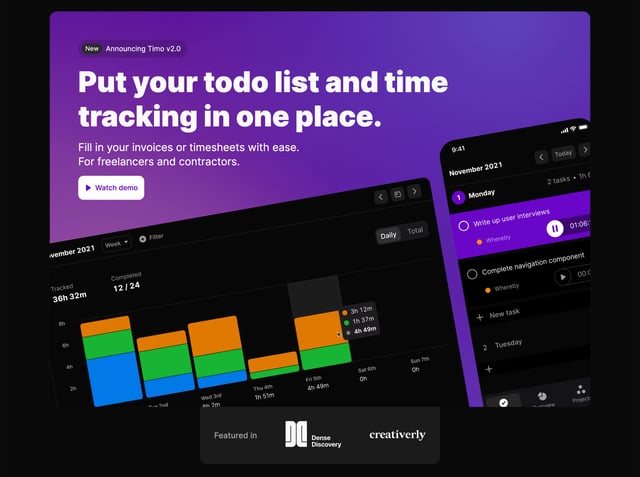 Timo Screenshots Section