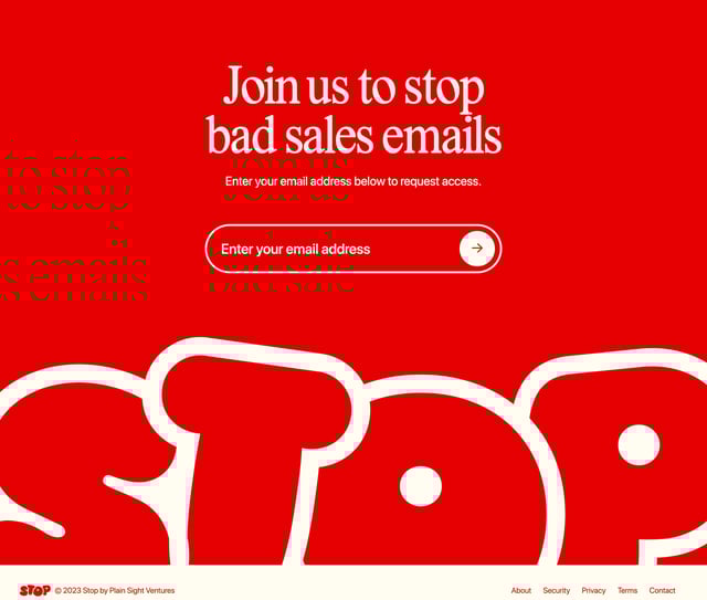 Stop Big Footer Preview