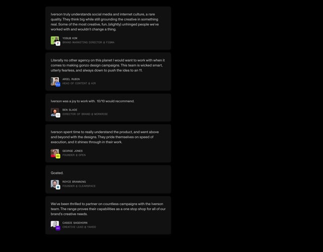 Iverson Testimonials Preview