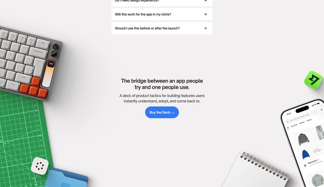 Product Design Playbook – Deck Big Footer Section
