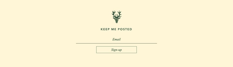 Newsletter section on The Devonshire section design