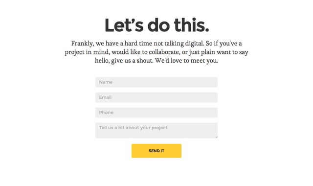 Dang & Blast Contact Form Preview