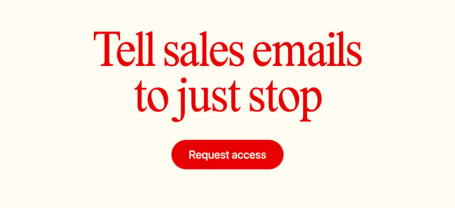 Stop Call-To-Action Hero Section