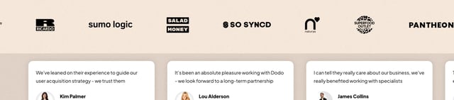 Dodo Digital Client Logo Row Preview