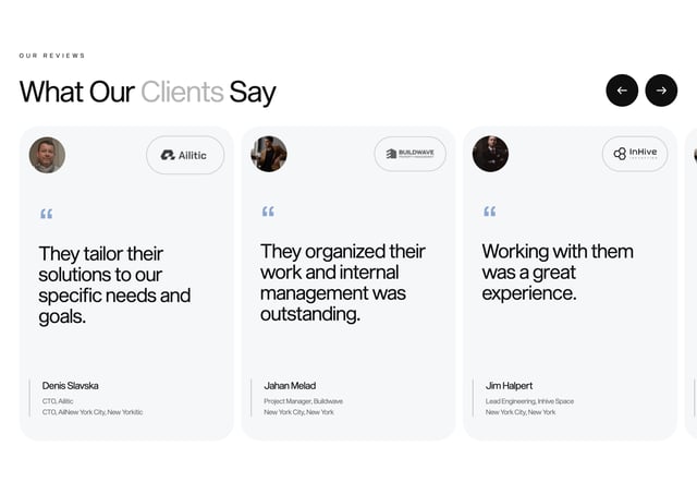 Xizt Agency Testimonial Slider Preview