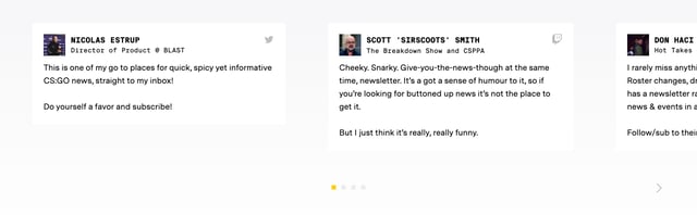 tl;dr Testimonial Slider Preview