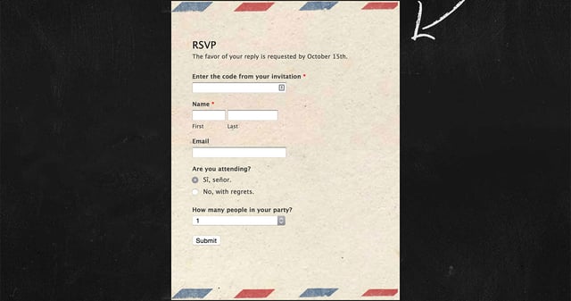 Julie and Kurt Contact Form Preview