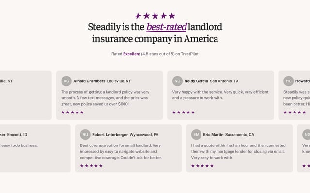 Steadily Testimonials Preview