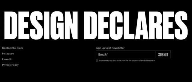 Design Declares Newsletter Preview