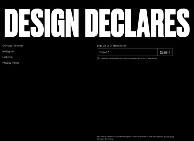 Design Declares Big Footer Preview