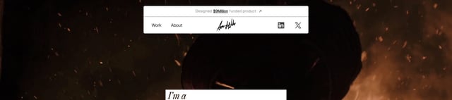 Header Navigation section