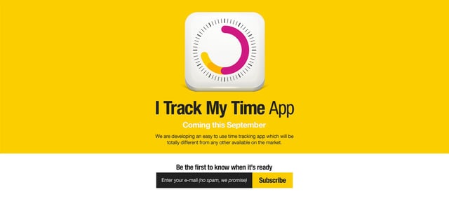 iTrackMyTime iPhone app Lead Capture Preview