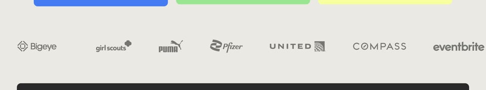 Client Logo Row section on SuperFriendly section design
