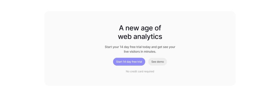 Call-To-Action Footer section on Visitors section design