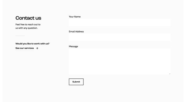 8px.studio Contact Form Preview