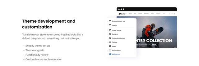 Storespark Screenshots Section