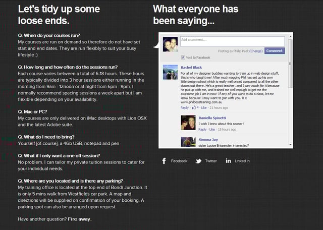 Philboss Web Training FAQ Grid Preview