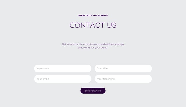 Shift Contact Form Preview