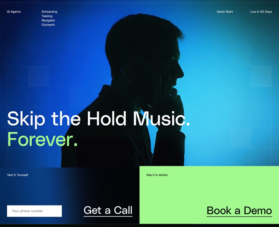 Call-To-Action Footer section on Transform9 section design