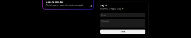 Liam McCabe Contact Form Preview