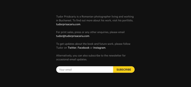 Bucharest by Tudor Prisăcariu Lead Capture Preview