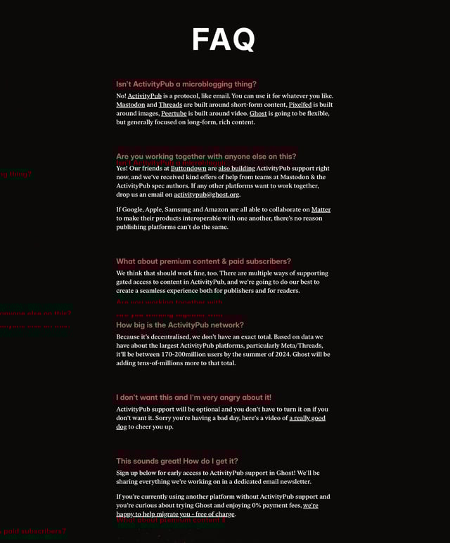 Building ActivityPub FAQ Grid Preview