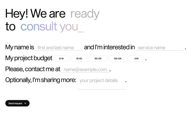 Xizt Agency Contact Form Preview