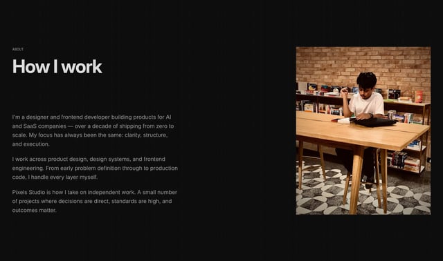 Pixels Studio Biography Preview