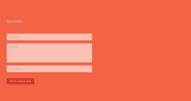 Shaun Weaver Contact Form Preview