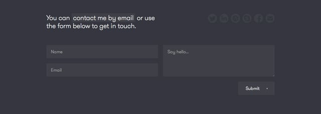 Howells Contact Form Preview