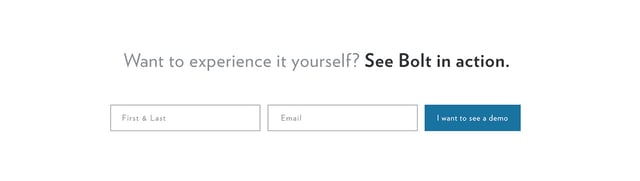 Bolt Software Lead Capture Preview