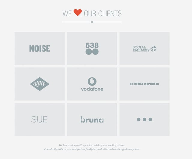 Egotribe Client Logo Grid Preview