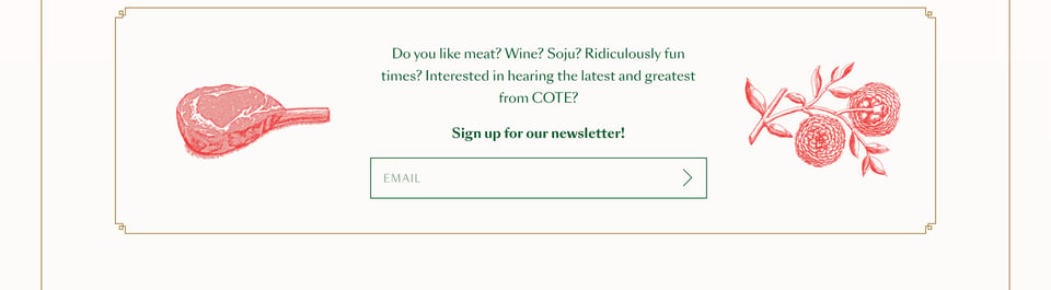 Newsletter section on COTE section design