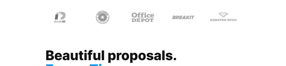 Client Logo Row section on Docspo section design