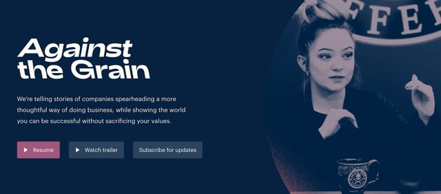 Against The Grain Call-To-Action Preview